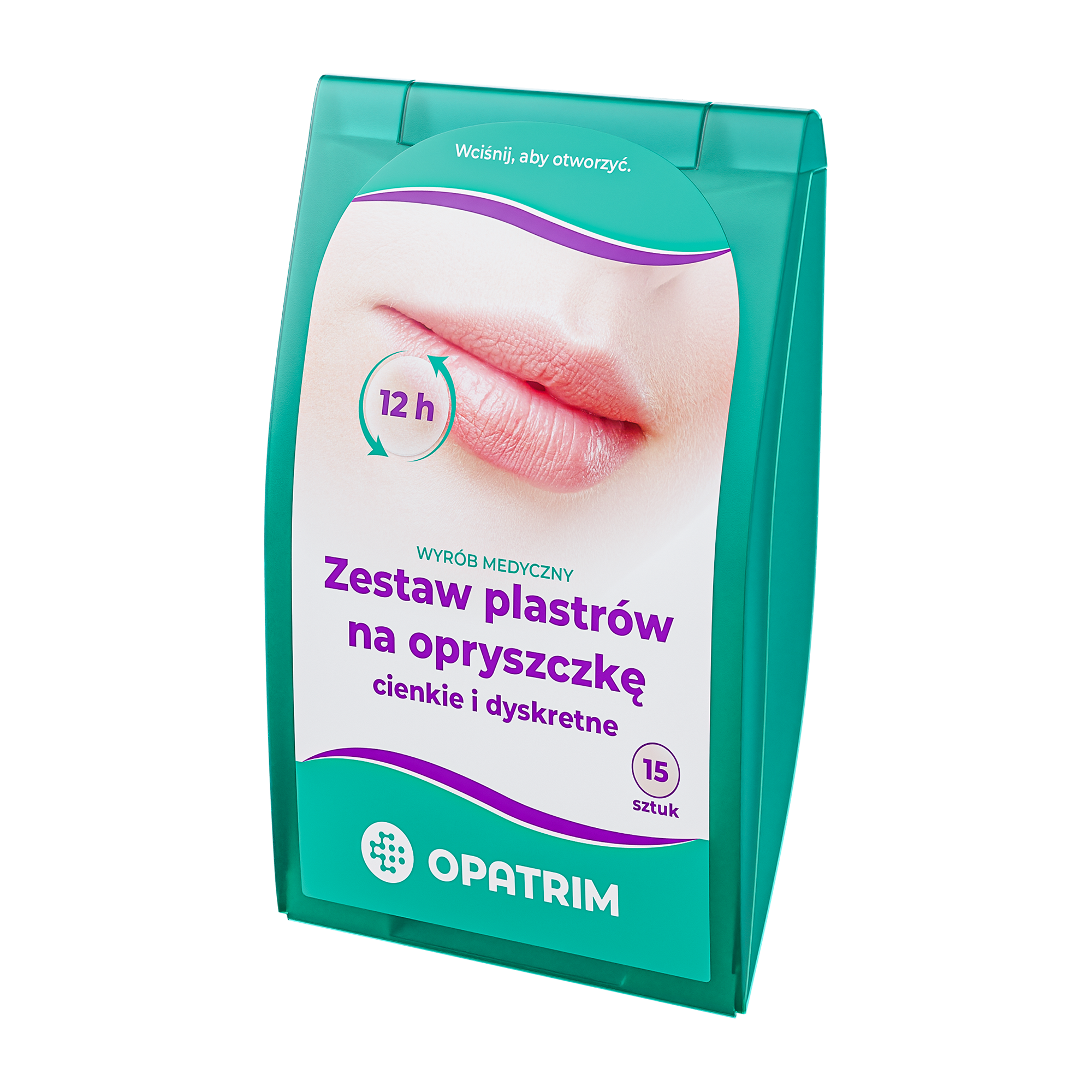 Opatrim Zestaw plastrów na opryszczkę, 15 sztuk