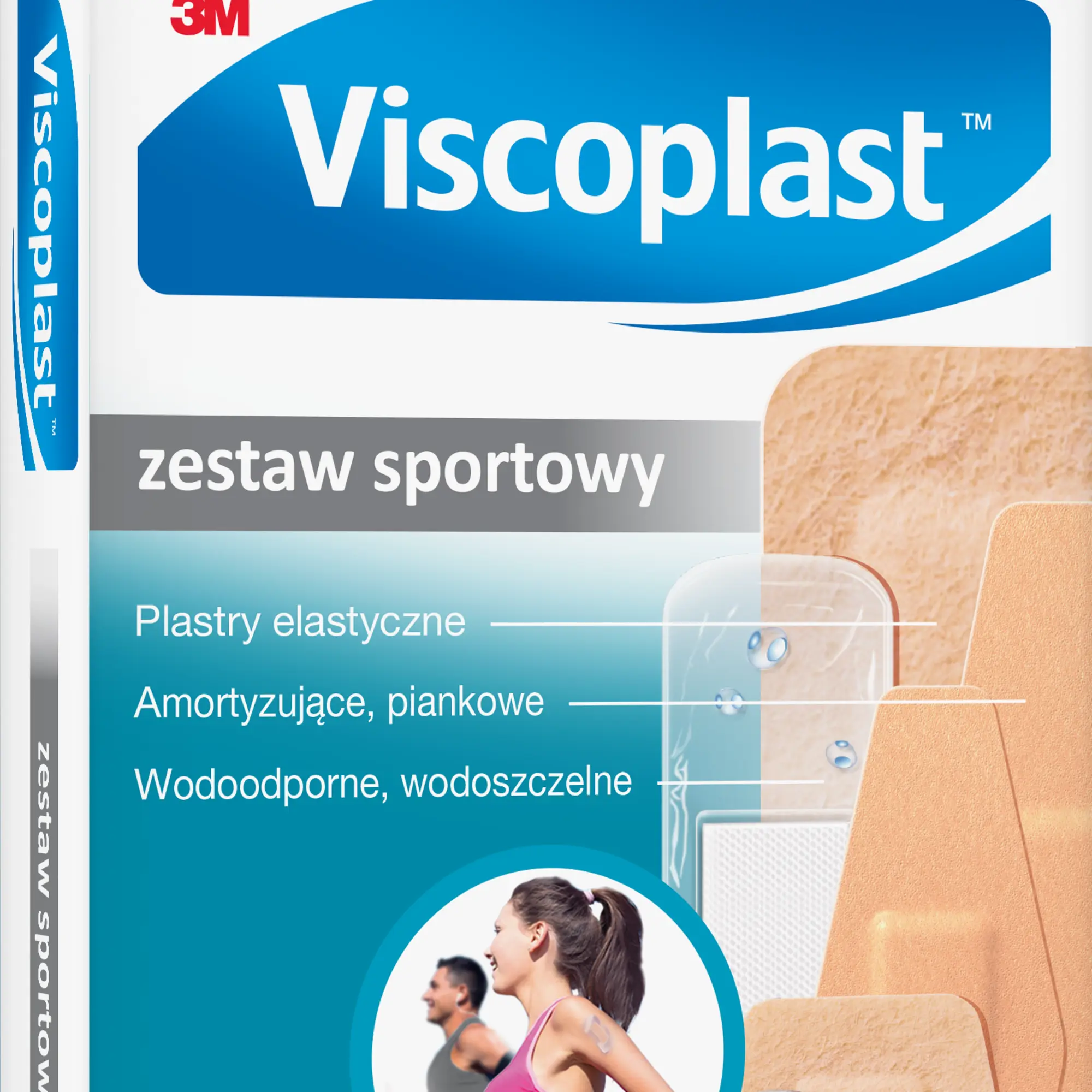 Viscoplast Zestaw Sportowy plastry z opatrunkiem 22 sztuki