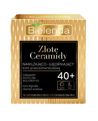 Bielenda Złote Ceramidy Krem przeciwzmarszczkowy nawilżająco - ujędrniający na dzień i na noc 40+, 50 ml, cena, opinie, sklad zdjęcie