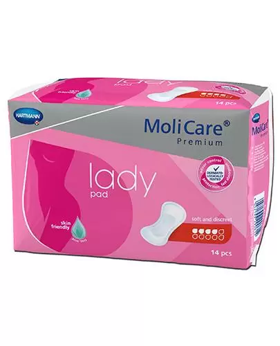 Hartmann MoliCare Premium Lady pad 4 krople anatomiczne wkładki dla kobiet 14 sztuk zdjęcie
