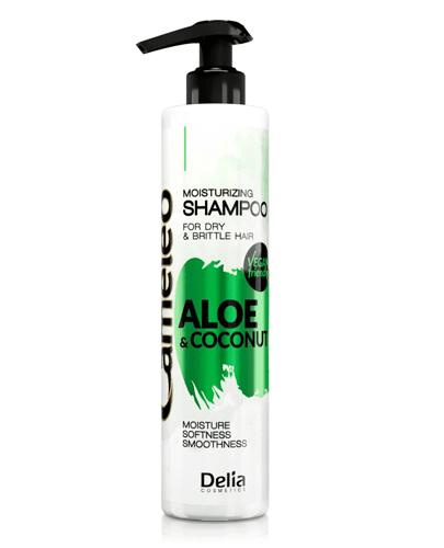 Cameleo Aloes i kokos Szampon nawilżający do włosów suchych i łamliwych - 250 ml - cena, opinie, stosowanie  zdjęcie