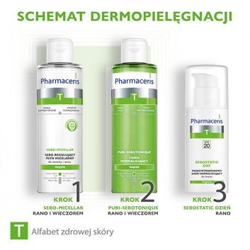 Pharmaceris T Sebostatic Dzień krem przeciwtrądzikowy SPF20 matująco normalizujący do twarzy 50 ml