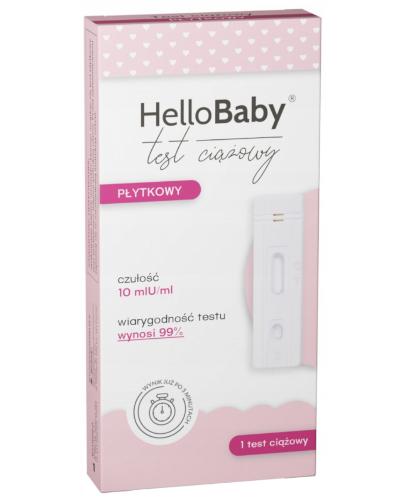 Hellobaby test ciążowy płytkowy 1 sztuka zdjęcie