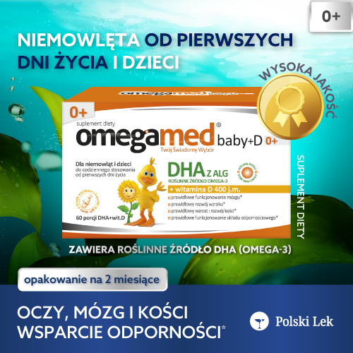Omegamed Baby+D 0+ od urodzenia 60 kapsułek
