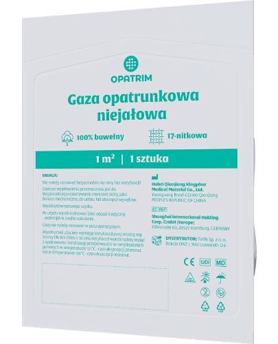 Opatrim Gaza opatrunkowa niejałowa 1 m2, 1 sztuka zdjęcie