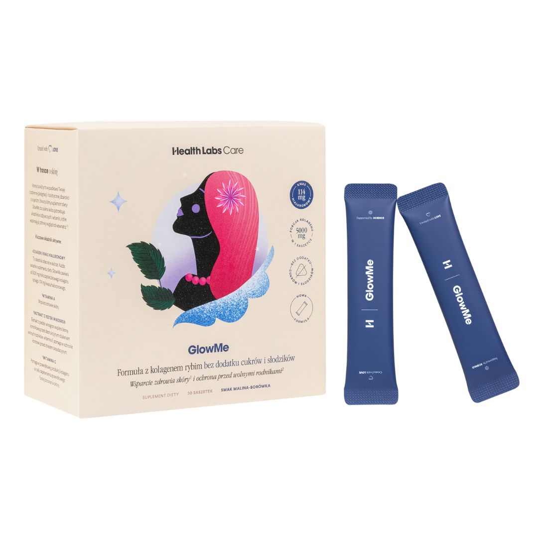 Health Labs Care, GlowMe, smak malina-borówka, saszetki, 30 sztuk zdjęcie