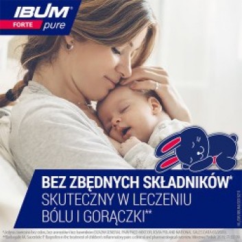 Ibum Forte Pure, 200 mg/5 ml, zawiesina bez aromatów i barwników, 100 ml