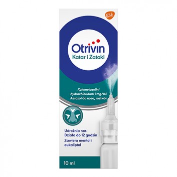 Otrivin Katar i Zatoki aerozol do nosa 1mg/ml, roztwór 10 ml