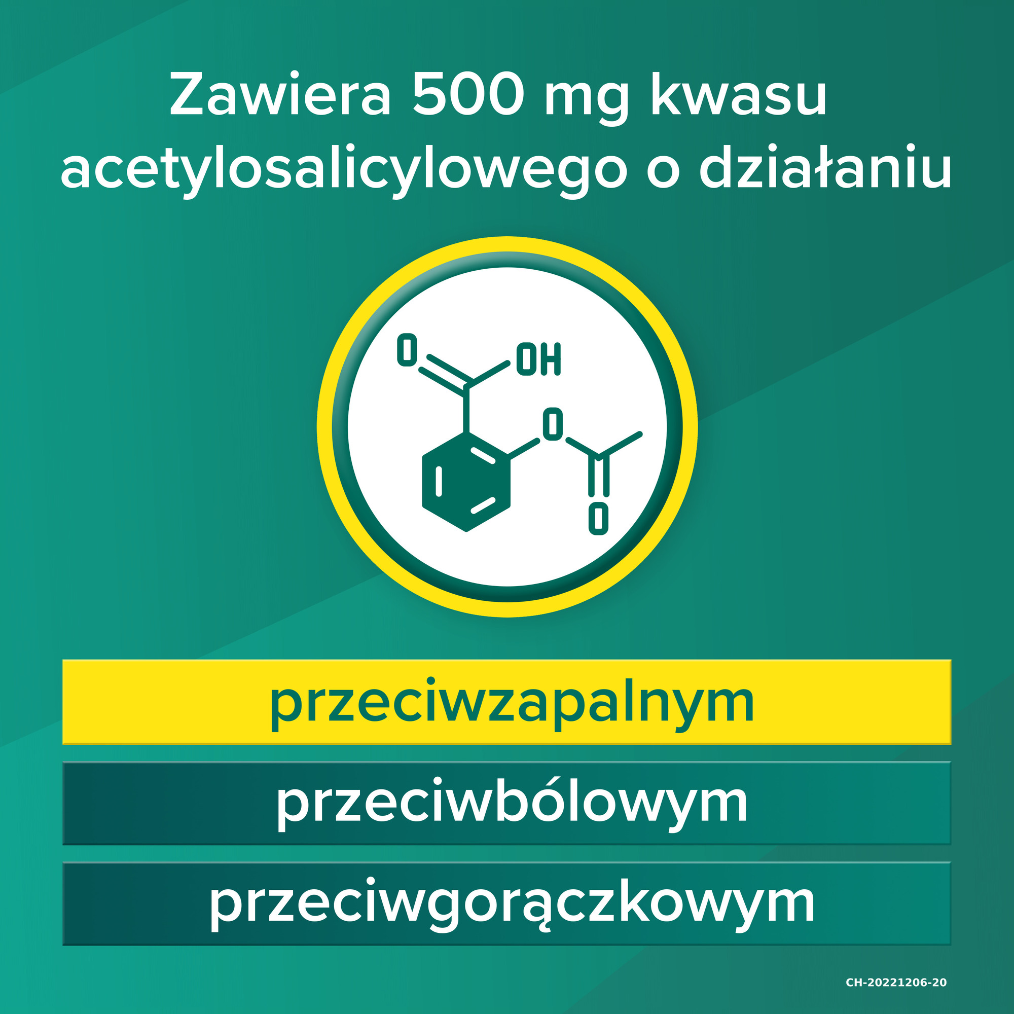 Aspirin Musująca 500mg 12 tabletek musujących