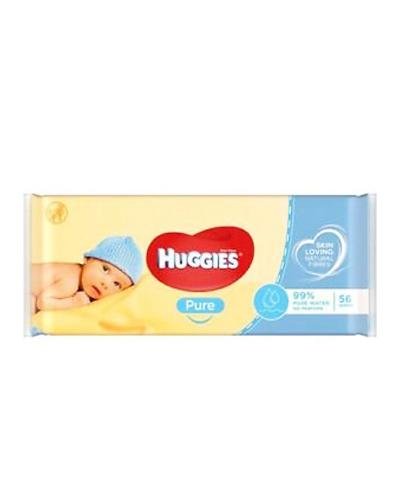 HUGGIES PURE Chusteczki nawilżane, 56 sztuk zdjęcie