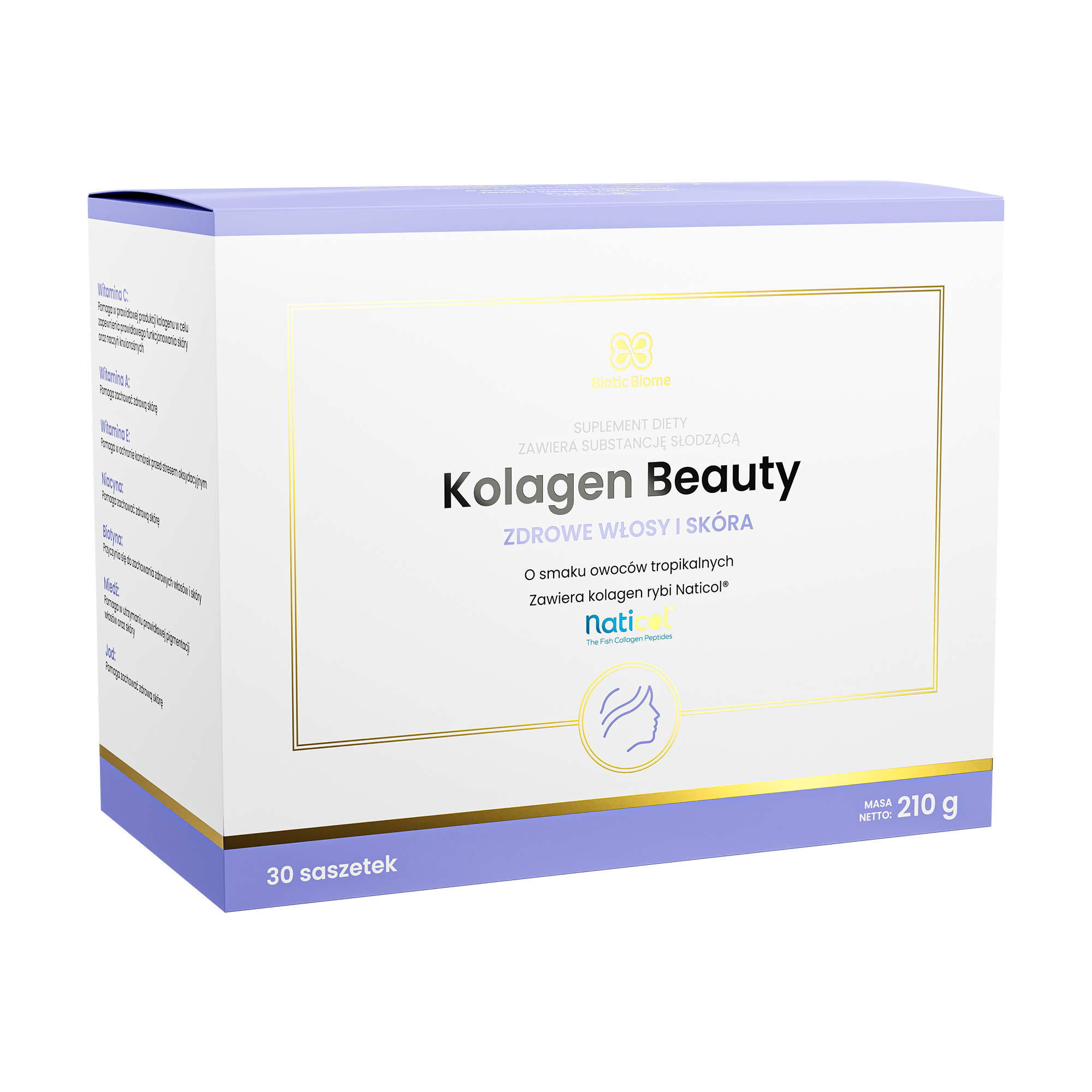 Biotic Biome Kolagen Beauty, 30 saszetek