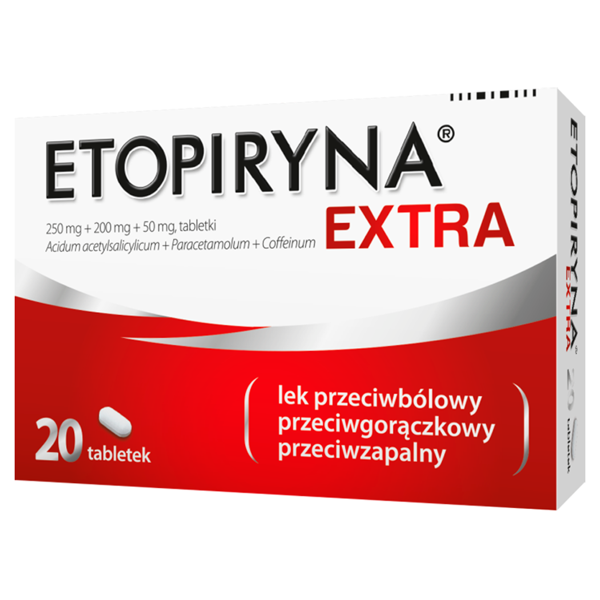 Etopiryna Extra 250 mg + 200 mg + 50 mg 20 tabletek zdjęcie