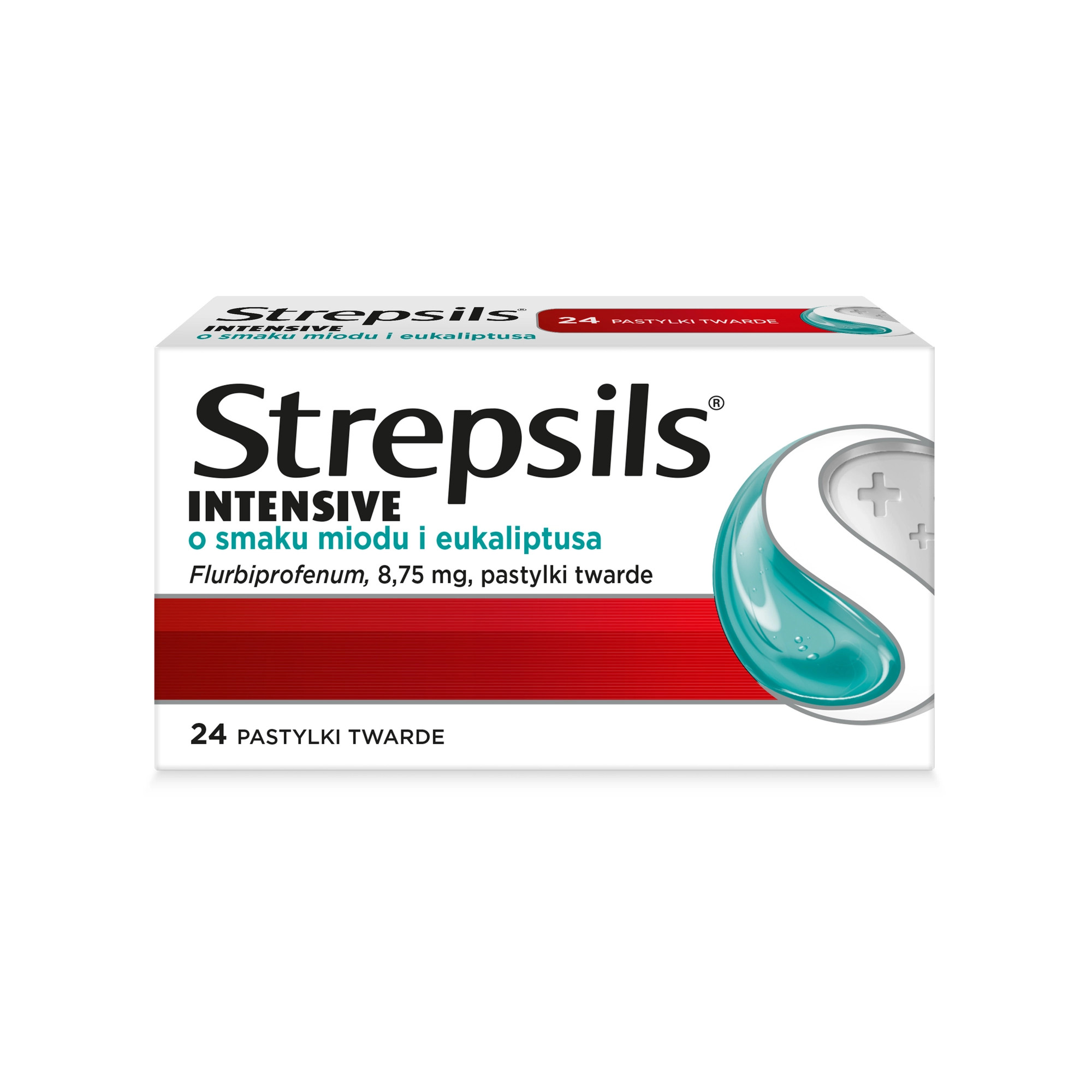 Strepsils Intensive o smaku miodu i eukaliptusa 8,75 mg, pastylki, 24 sztuki zdjęcie