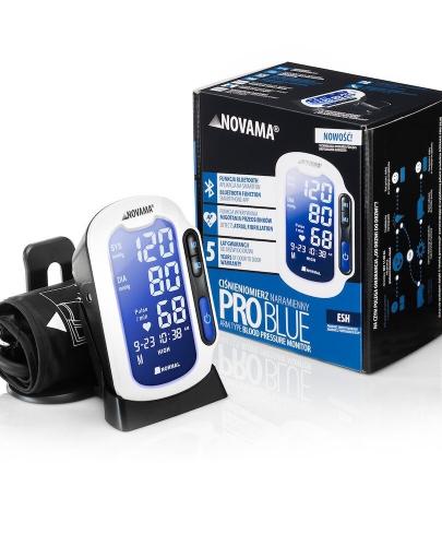 Novama Pro Blue BPM65B ciśnieniomierz naramienny  z aplikacją mobilną, 1 sztuka zdjęcie