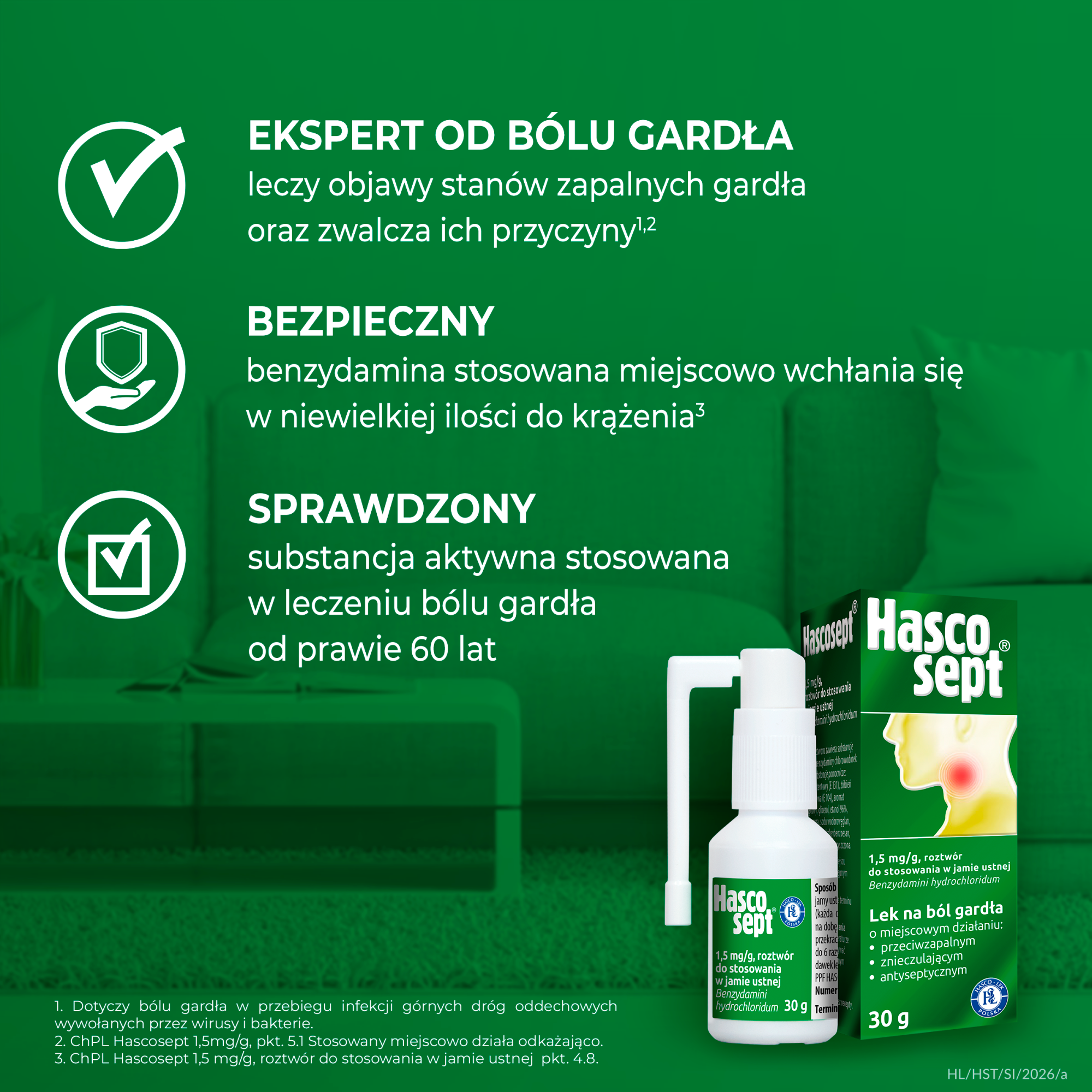 Hascosept 1,5 mg/g spray 30 g
