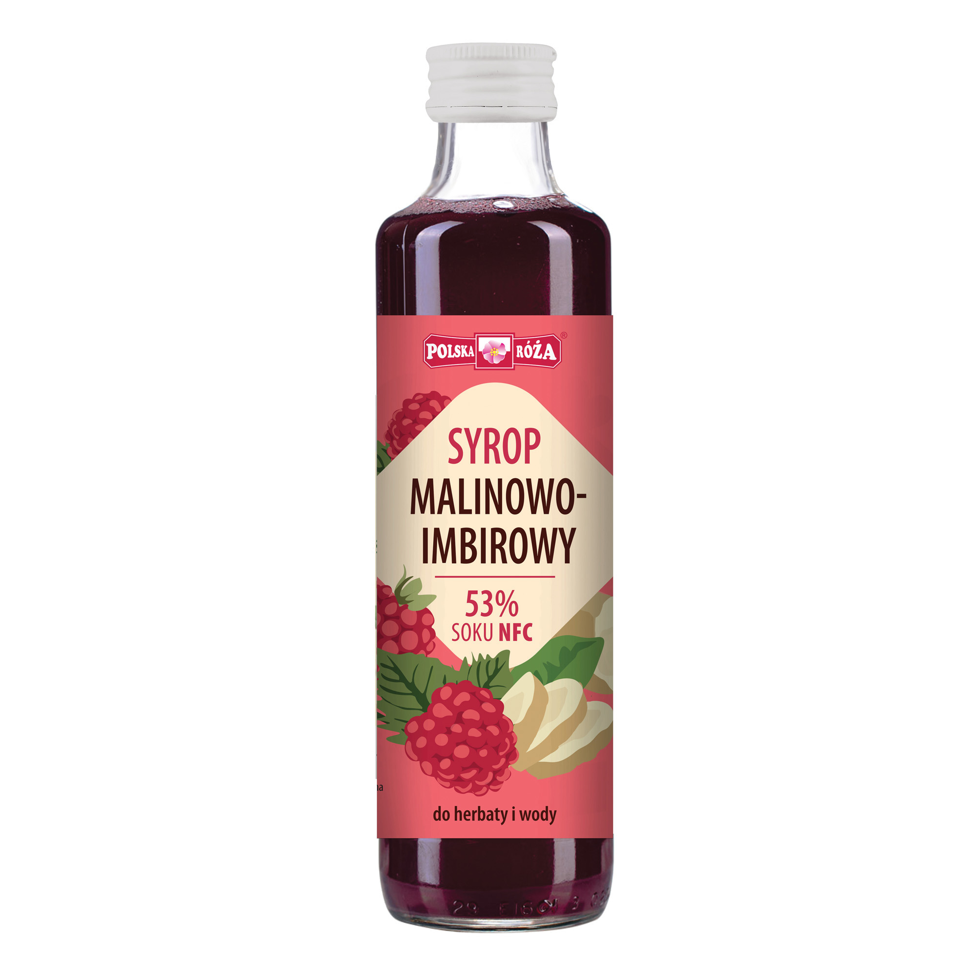 Polska Róża, Syrop malinowo-imbirowy, 250 ml zdjęcie
