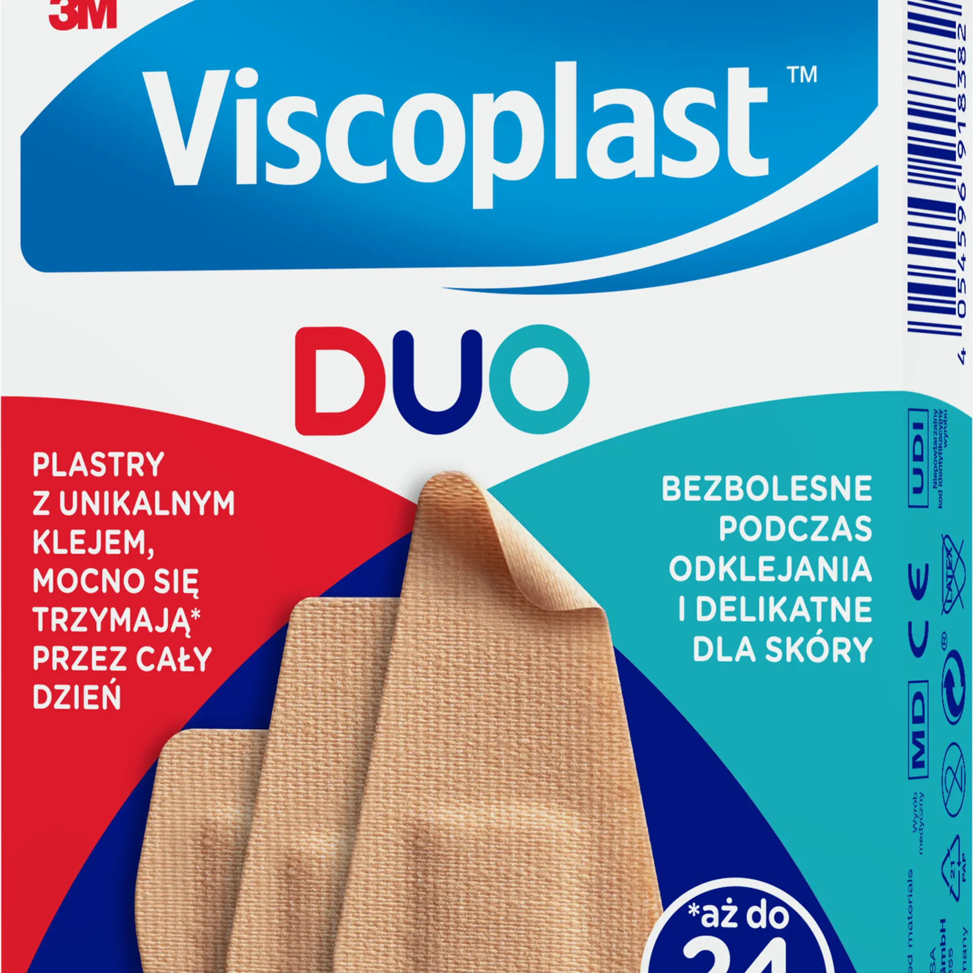 Viscoplast Duo zestaw plastrów 3 rozmiary kopertka 20 sztuk