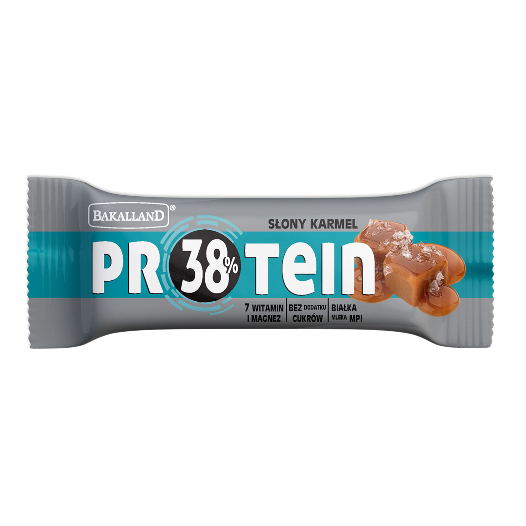 Bakalland Protein Baton Proteinowy Karmel, 35 g zdjęcie