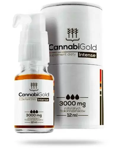 CannabiGold Intense 3000 mg olej konopny 12 ml  zdjęcie