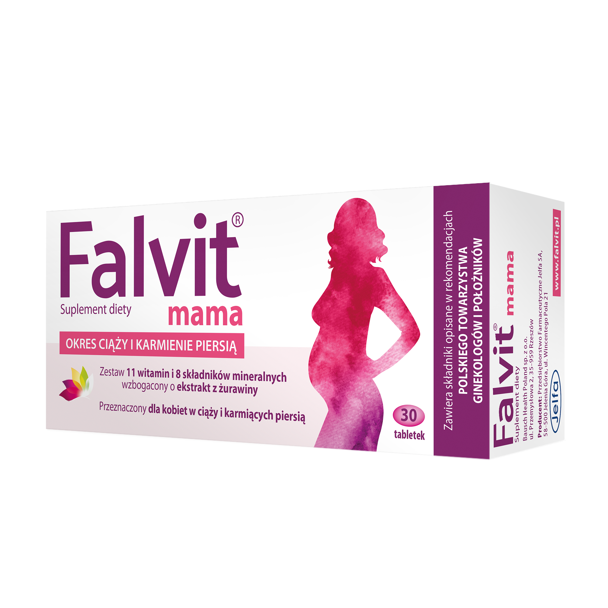 FALVIT MAMA Dla kobiet w ciąży i karmiących, 30 tabletek zdjęcie