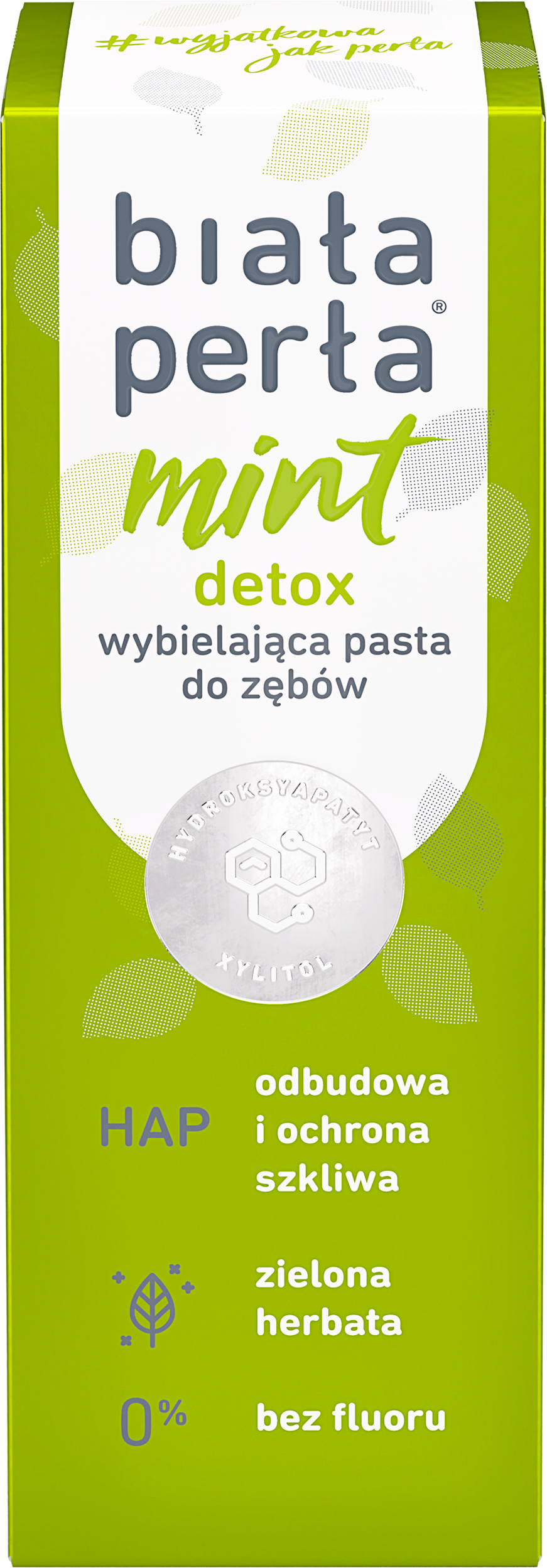 Biała Perła Mint Detox Wybielająca pasta do zębów, 75 ml