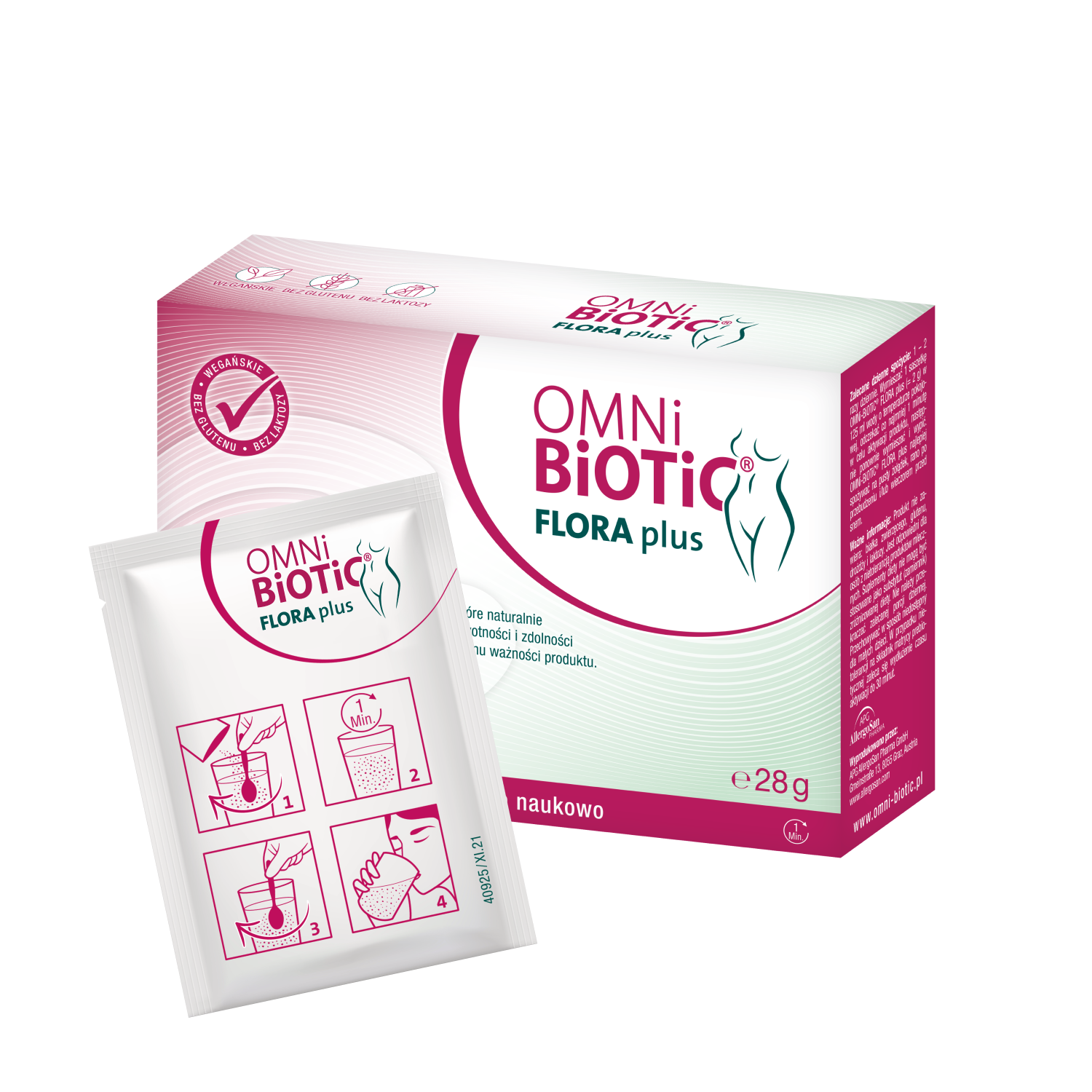 Omni-Biotic FLORA plus, proszek, 14 saszetek