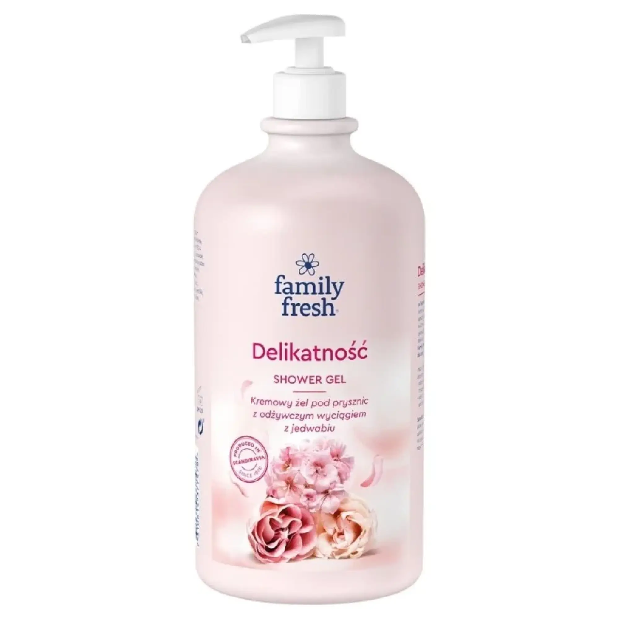 Family Fresh Kremowy żel pod prysznic Delikatność z jedwabiem, 1000 ml zdjęcie