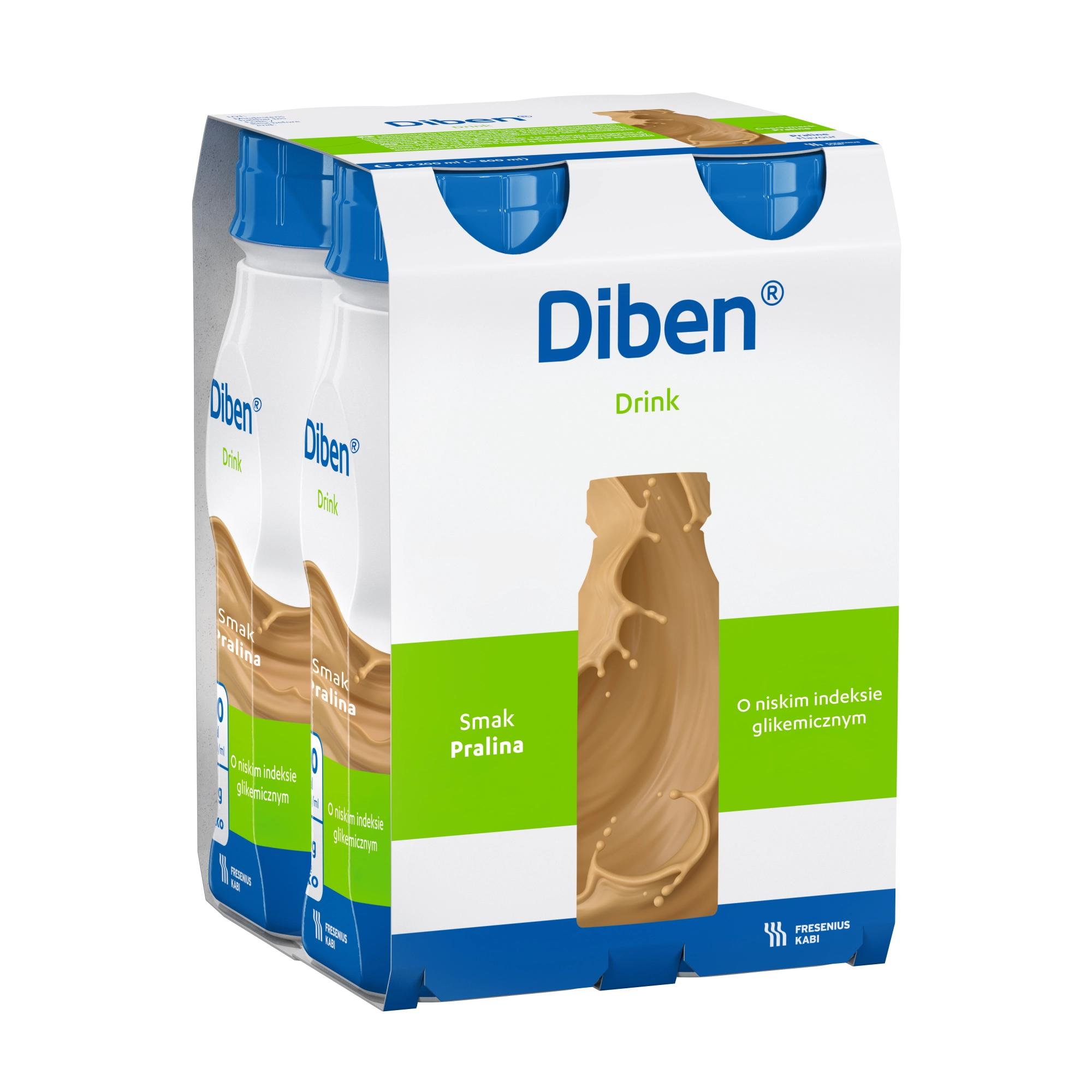 Diben Drink Pralina o niskim indeksie glikemicznym 4 x 200 ml