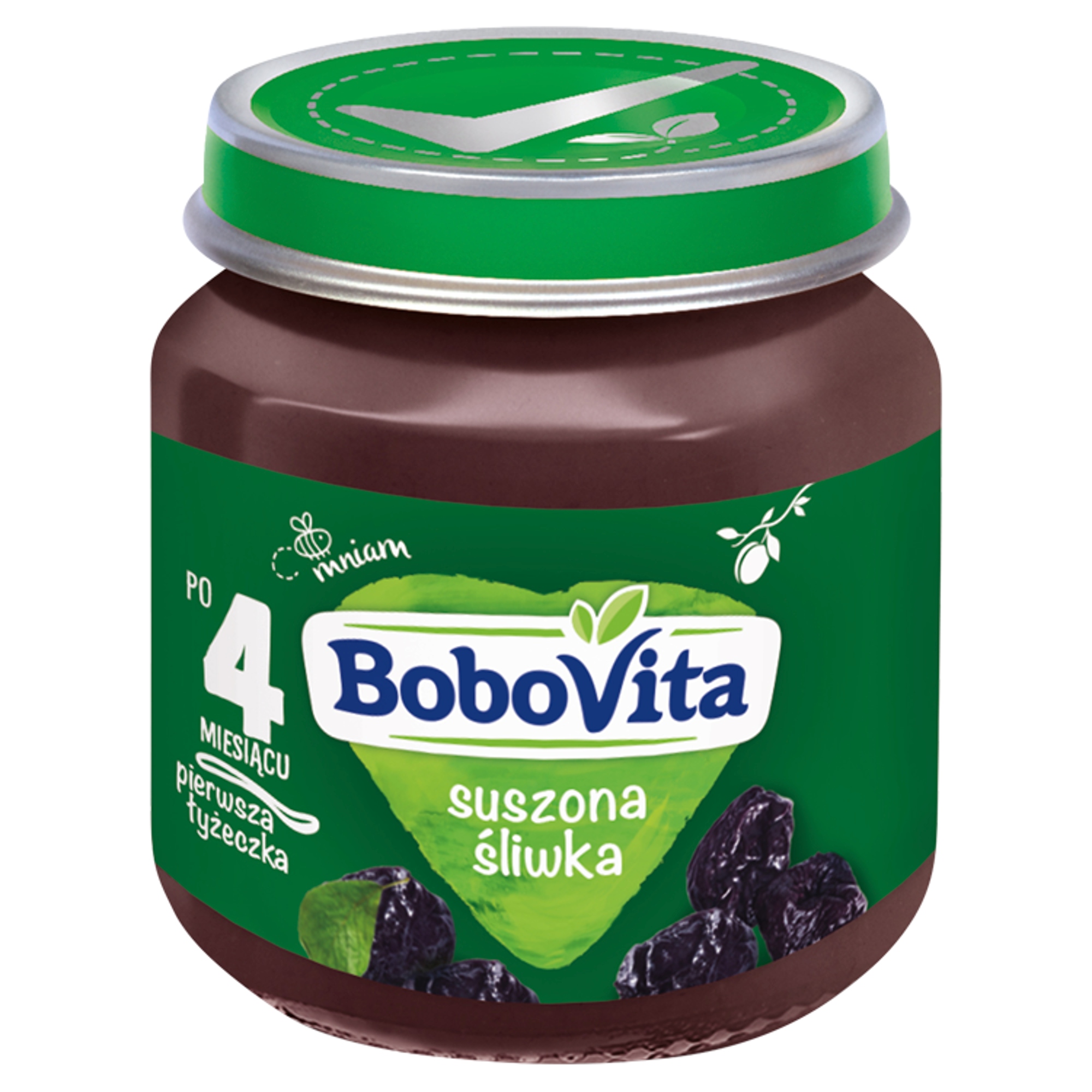 BOBOVITA Suszona śliwka po 4 m-cu - 125 g - cena, opinie, właściwości zdjęcie