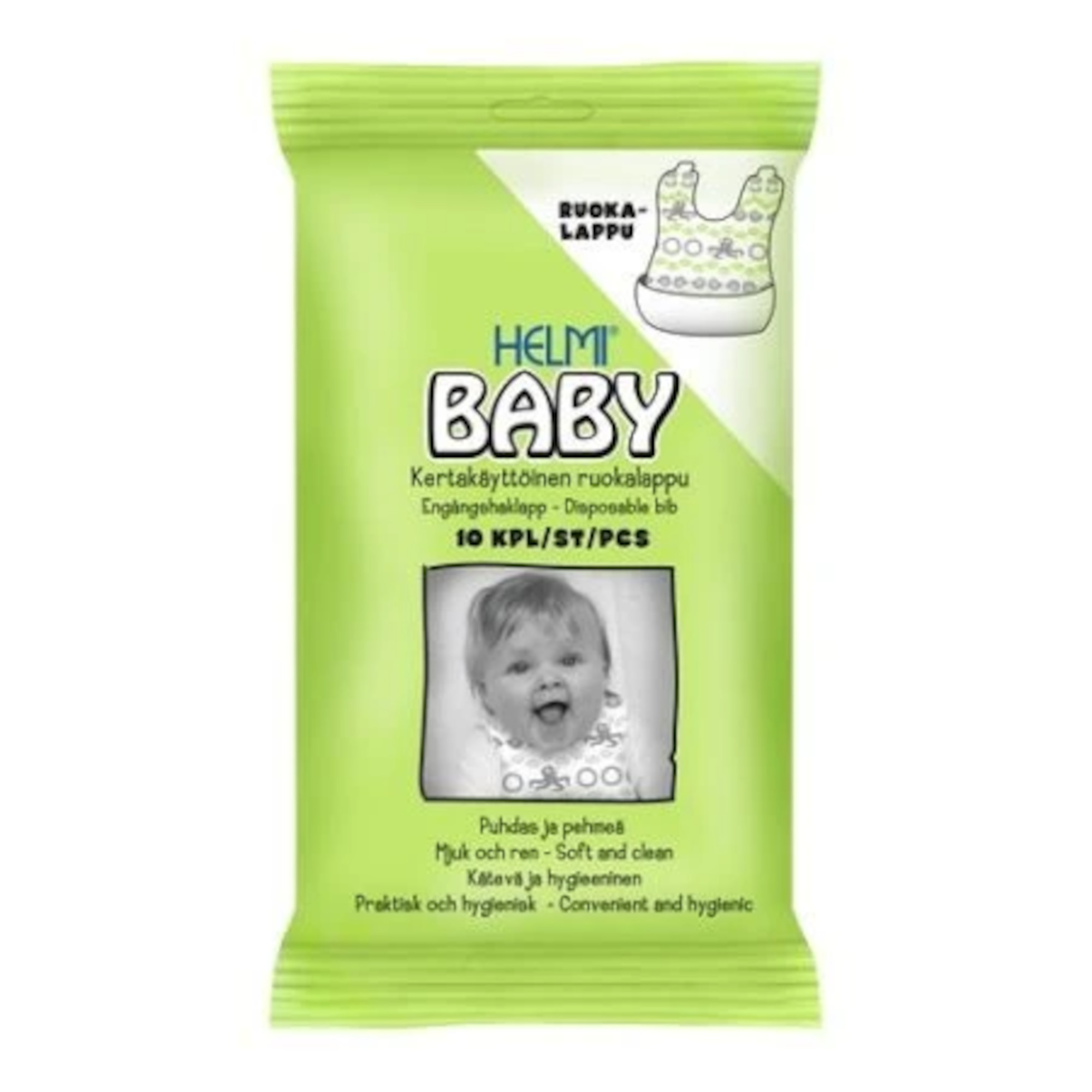 Helmi Baby śliniaczki jednorazowe dla dzieci, 10 sztuk