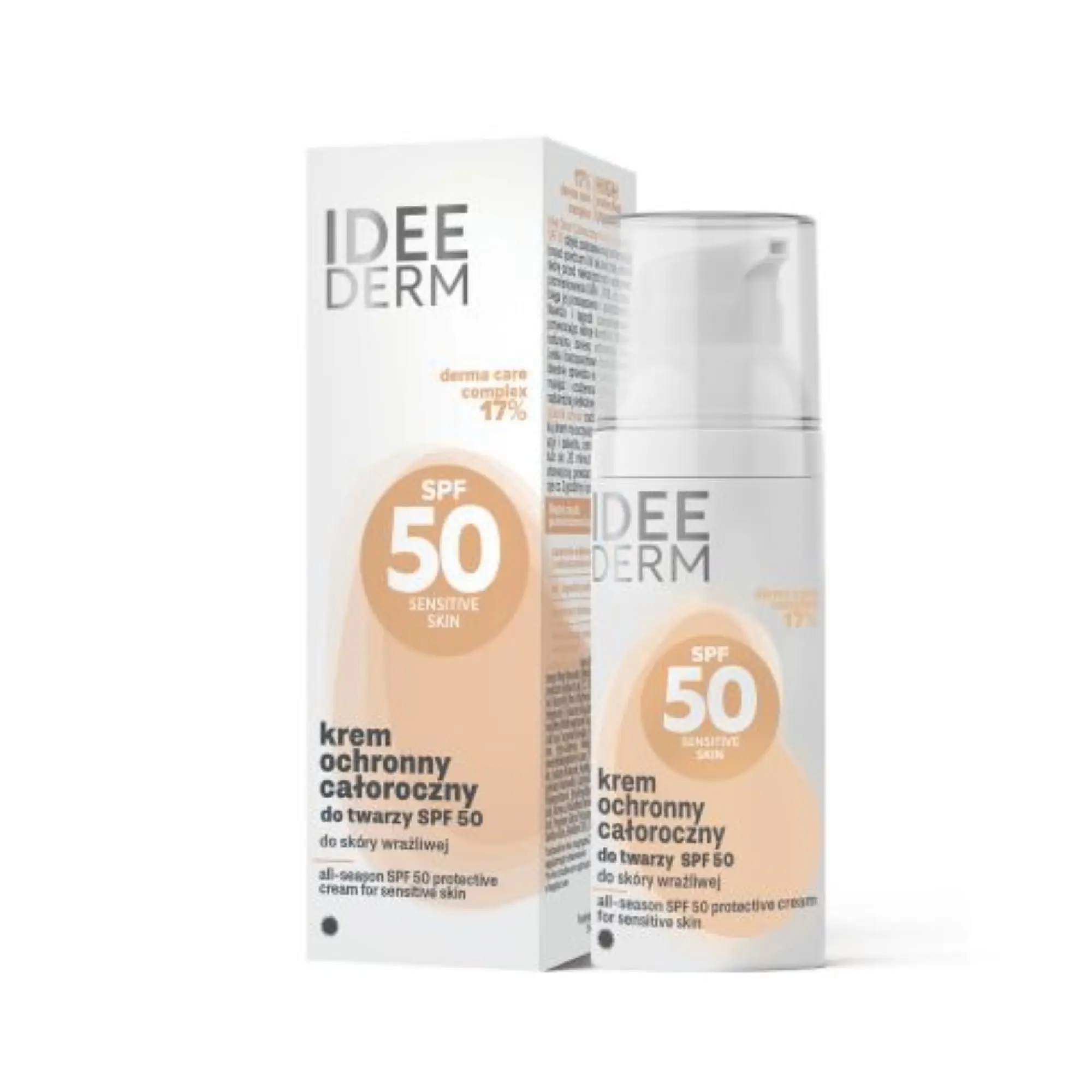 Idee Derm, krem ochronny całoroczny SPF 50, 50 ml