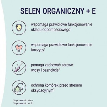 Naturell selen organiczny + E, 60 tabletek do ssania