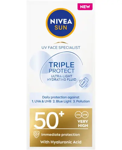 NIVEA SUN Tripple Protect Fluid SPF50+ 40 ml zdjęcie