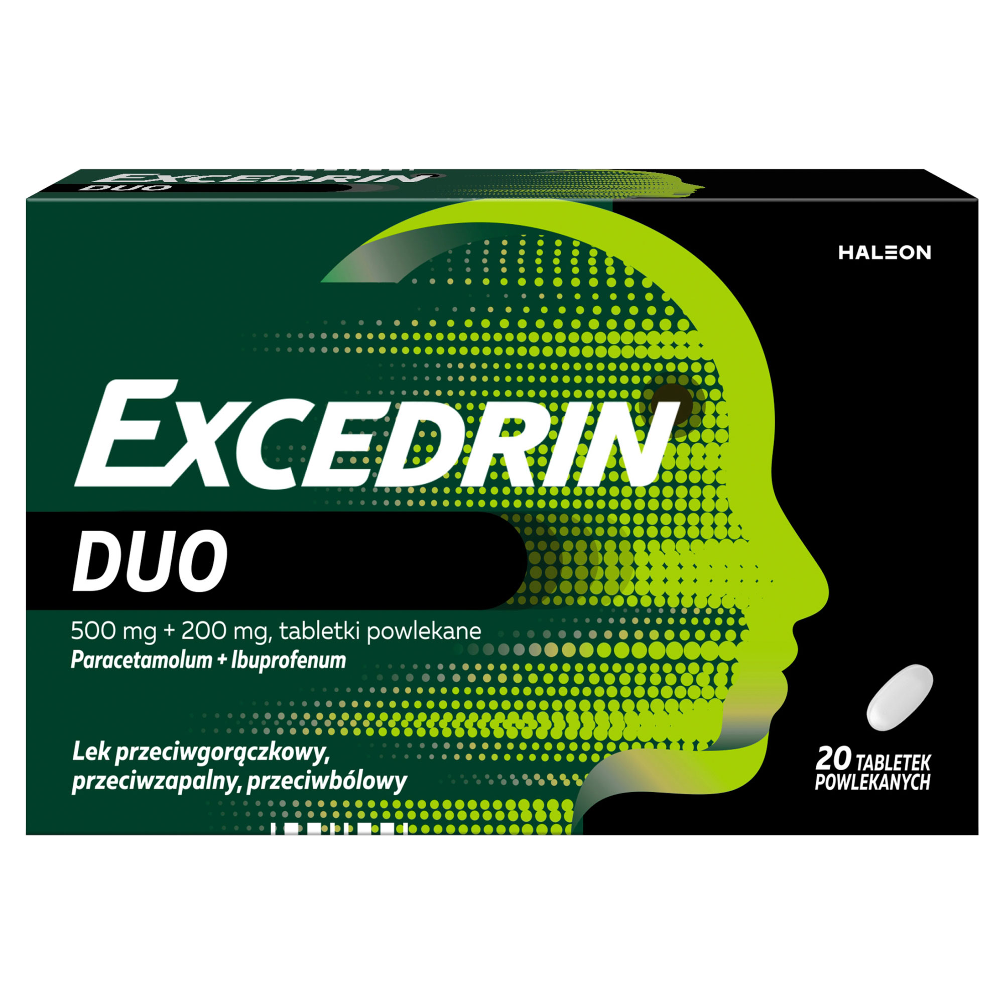 Excedrin Duo, 500 mg + 200 mg, 20 tabletek powlekanych zdjęcie