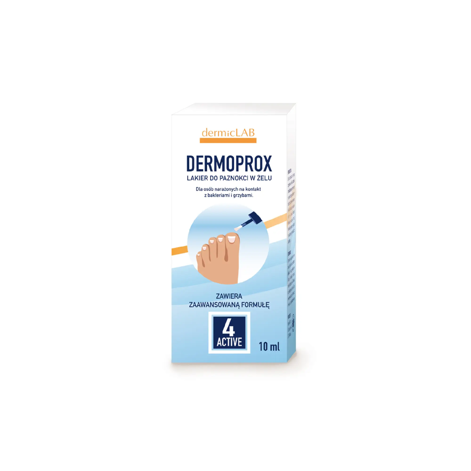 Dermoprox, lakier do paznokci w żelu, 10 ml