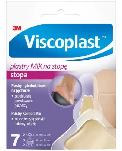 Viscoplast, Plastry MIX na stopę, 7 sztuk zdjęcie