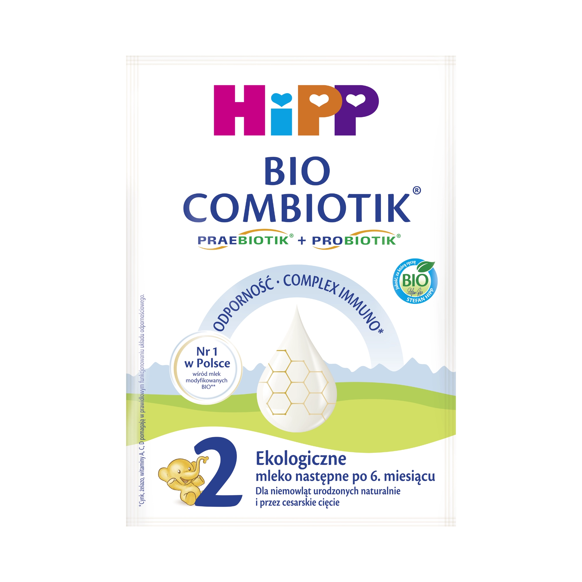Hipp 2 Bio Combiotik Mleko następne dla niemowląt po 6. miesiącu, 27 g zdjęcie
