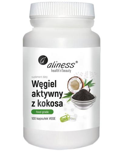 Aliness Węgiel aktywny z kokosa - 100 kaps. - cena, opinie, dawkowanie zdjęcie