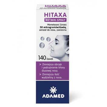 Hitaxa Metmin-Spray 50 mikrogramów/dawkę aerozol do nosa 140 dawek