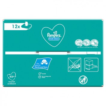 Pampers Fresh Clean chusteczki nawilżane dla niemowląt 12x 52 sztuki