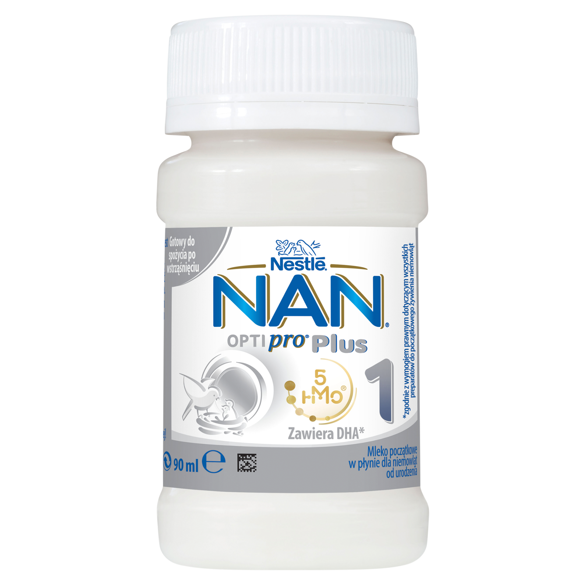Nestle Nan Optipro Plus 1 HMO Mleko początkowe dla niemowląt od urodzenia - 90 ml - cena, opinie, właściwości zdjęcie