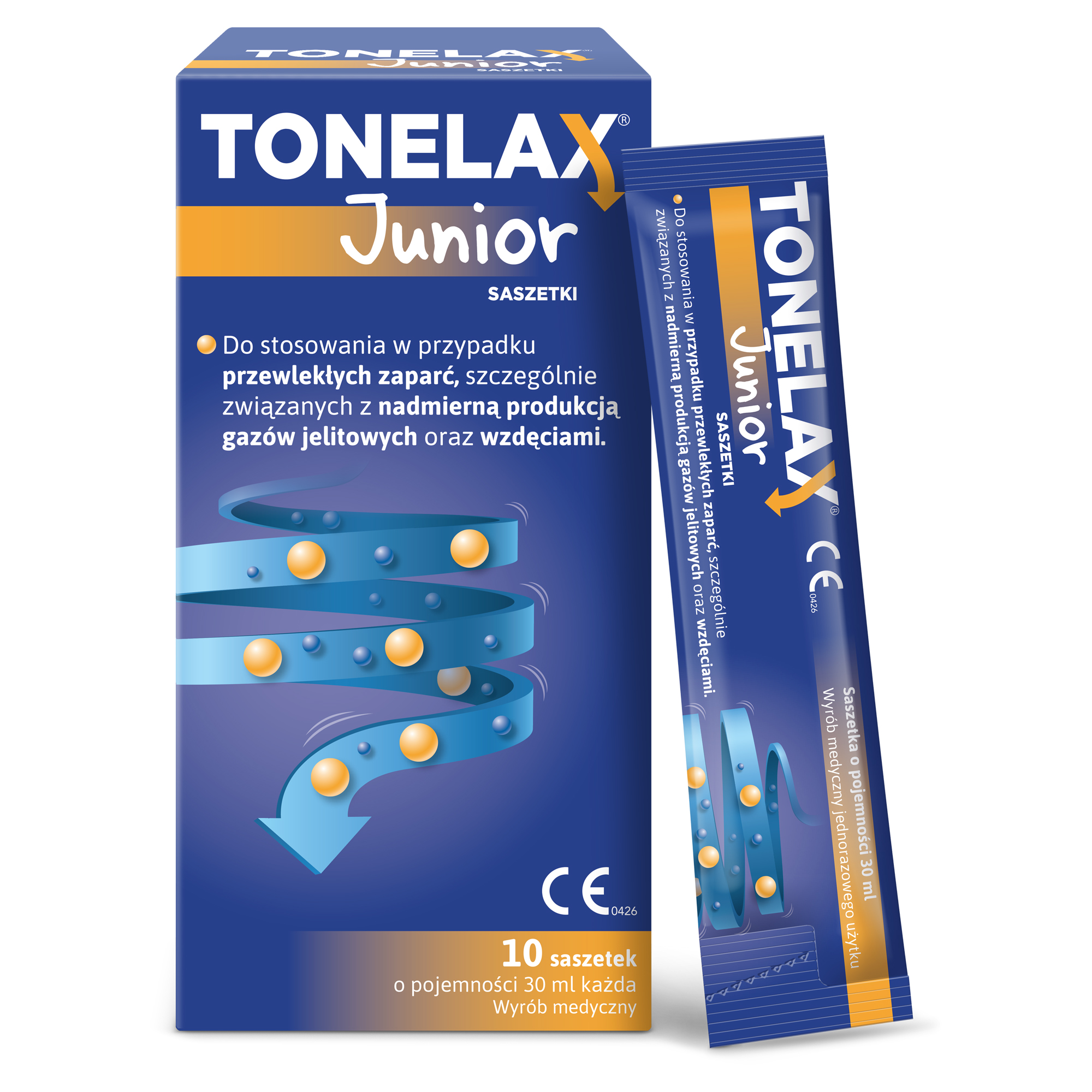 Tonelax Junior, saszetki, 10 sztuk