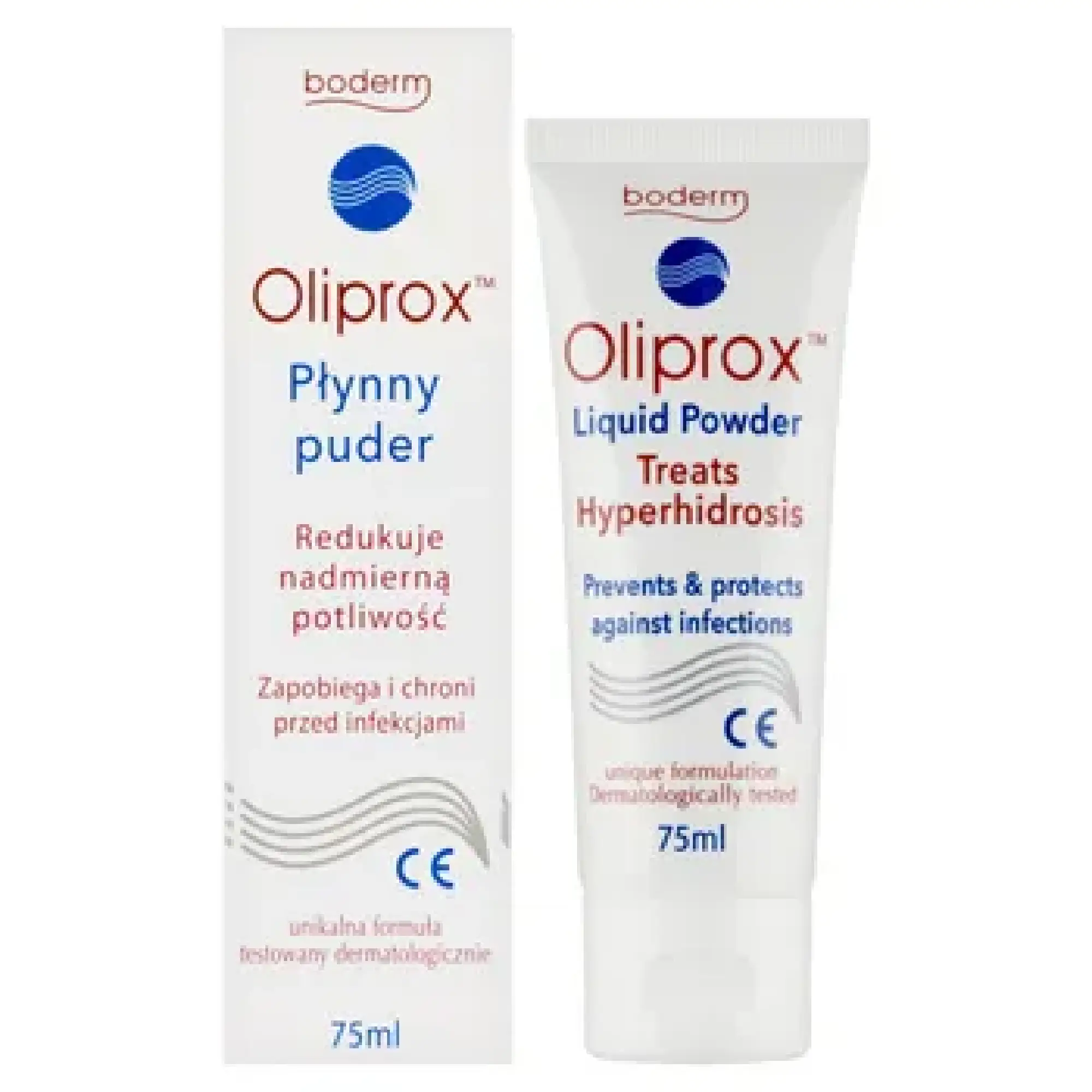 Oliprox Płynny puder na nadmierną potliwość i podrażnienia, 75 ml zdjęcie