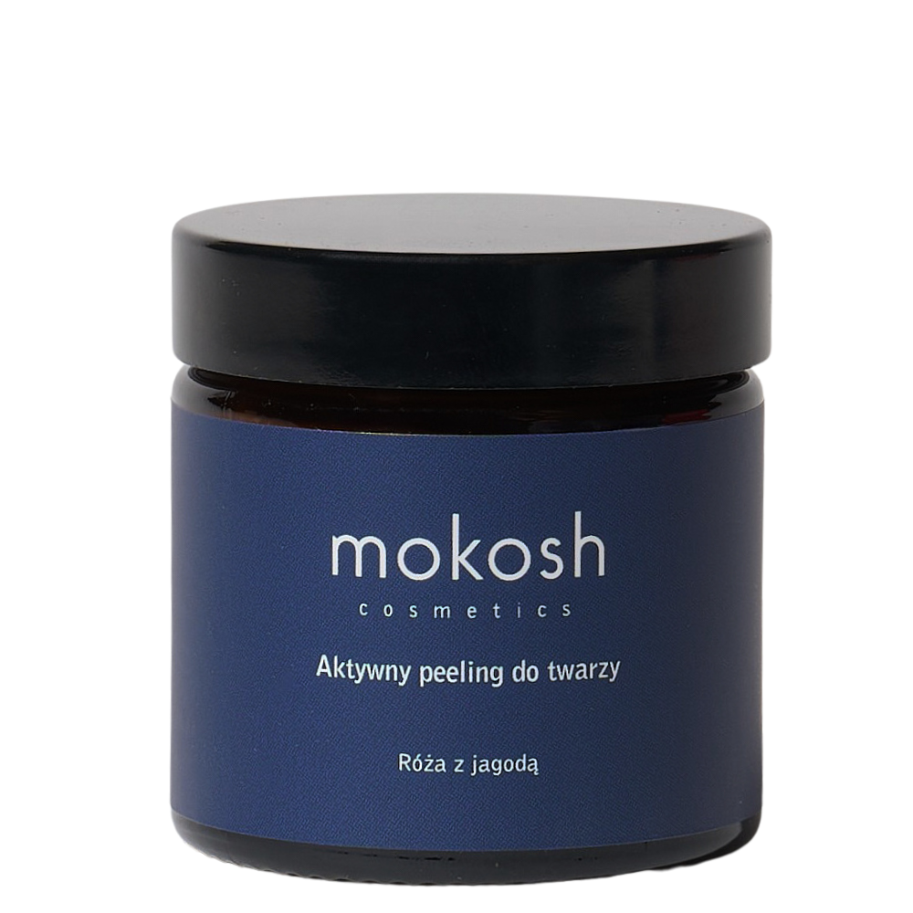 Mokosh Aktywny peeling do twarzy Róża z jagodą, 60 ml zdjęcie