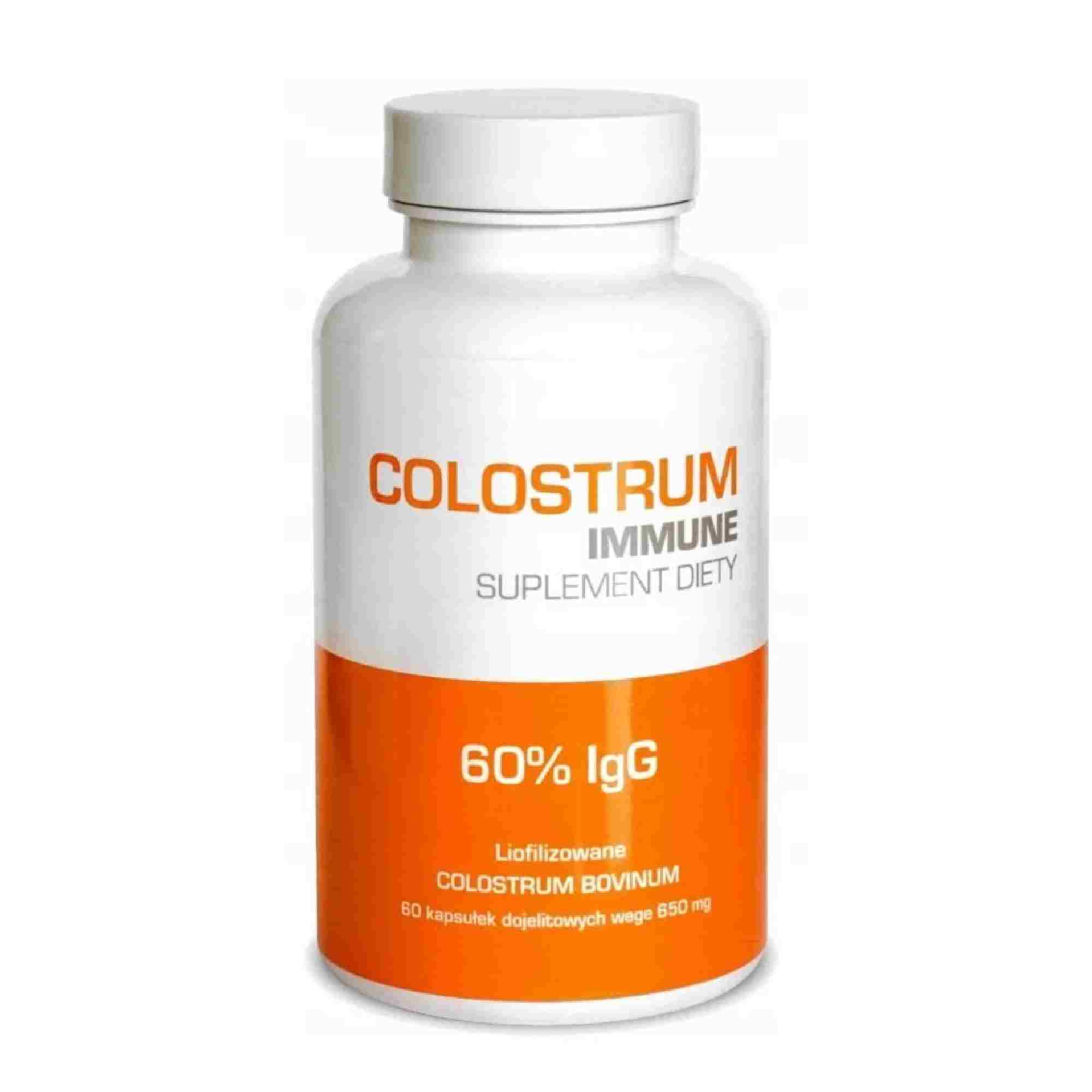 Colostrum Immune liofilizowane colostrum bovinum 60% IgG 60 tabletek zdjęcie