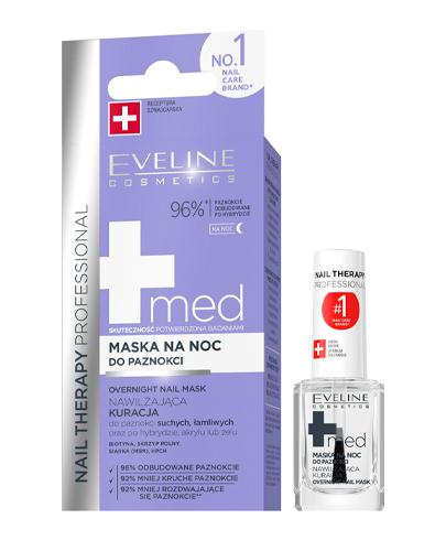Eveline Nail Therapy Professional Med+  Maska do paznokci na noc, 12 ml cena, opinie, właściwości zdjęcie