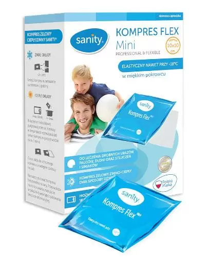 Sanity Kompres Flex Mini 10 cm x 10 cm 1 sztuka zdjęcie