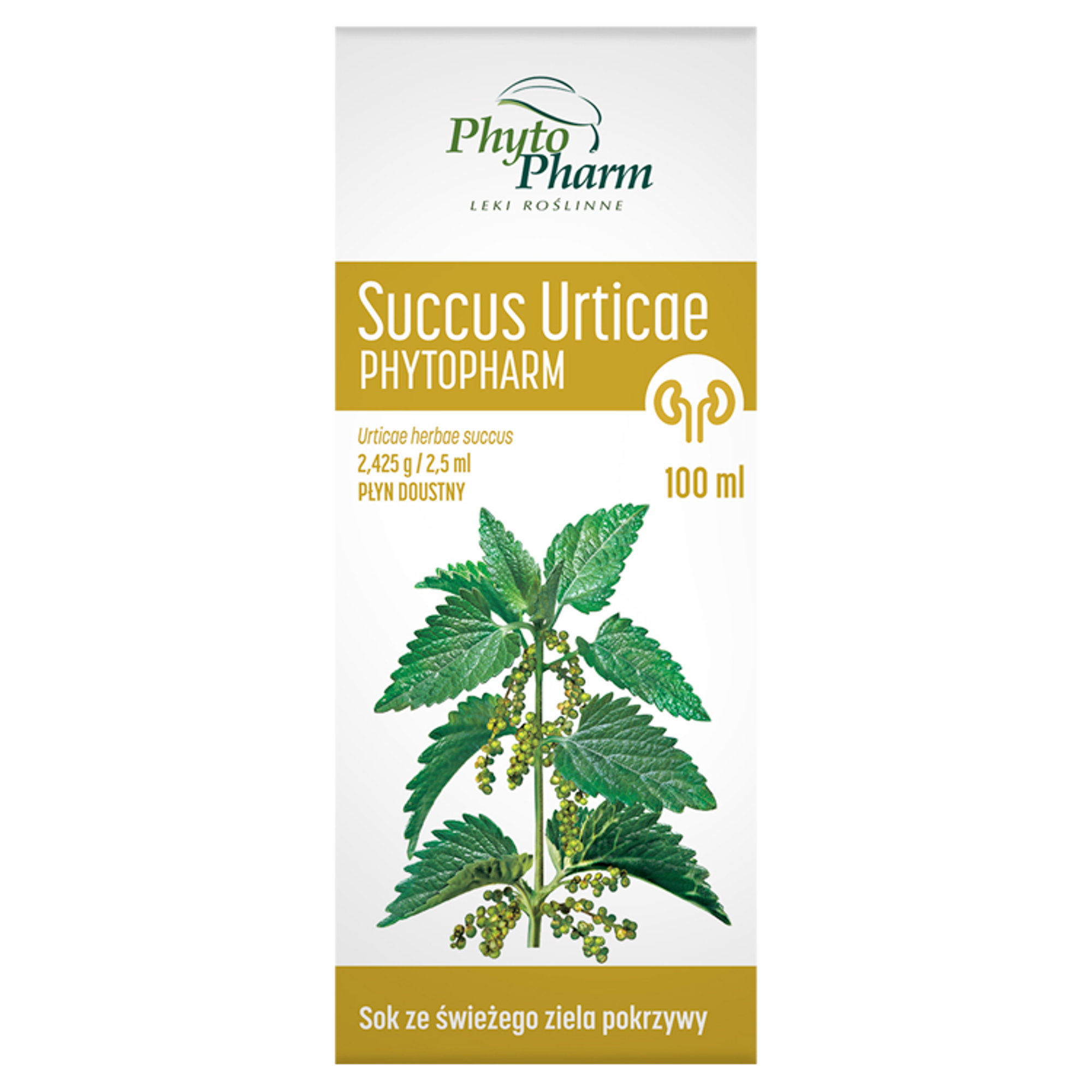 Succus Urticae 2,425 g/2,5ml płyn doustny 100 ml zdjęcie