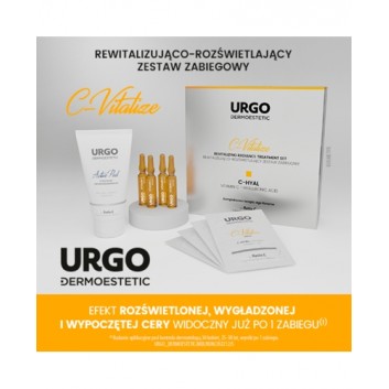 Urgo Dermoestetic C-Vitalize rewitalizująco-rozświetlający zestaw zabiegowy C-Hyal