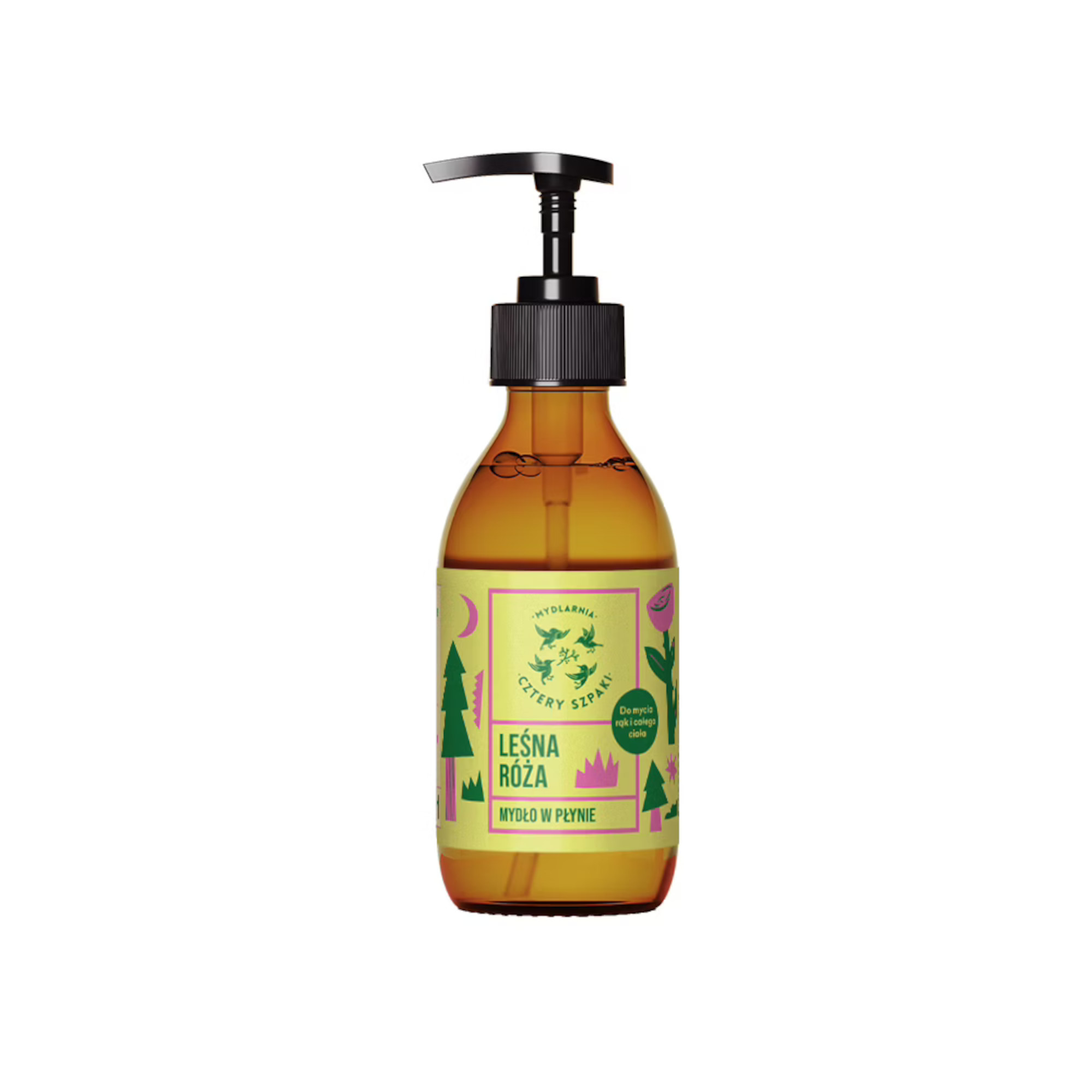 Mydlarnia Cztery Szpaki Leśna Róża, Naturalne mydło w płynie, 300 ml zdjęcie